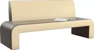 Кухонный диван Мебелико Кармен эко-кожа коричнево-бежевый