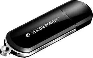 Флеш-накопитель SILICON POWER Luxmini 322 16Gb black (SP016GBUF2322V1K)