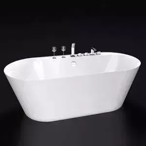 Акриловая ванна BELBANGO 178x84 слив-перелив, золото (BB14-NERO/BIA-ORO)