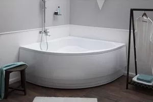 Фото №4 Акриловая ванна AQUANET Santiago 160x160 с каркасом и панелью (205545, 169177)