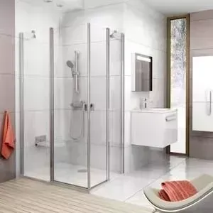 Душевой уголок RAVAK Chrome CRV2+CPS 120x80 см, стекло прозрачное, хром