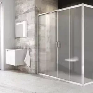 Душевой уголок RAVAK Blix BLDP4+BLPS 120x80 см, с поддоном, стекло прозрачное, сатин