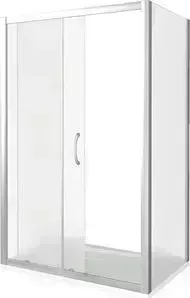 Душевой уголок Good Door Latte WTW+SP-120-80 с поддоном, профиль белый, стекло матовое (ЛА00023, ЛА00014, ЛП00002)