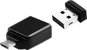 Флеш-накопитель VERBATIM 8GB Nano OTG USB 2.0 (Micro-USB adapter) (49820)