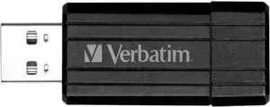 Флеш-накопитель VERBATIM 8GB PinStripe Черный (49062)