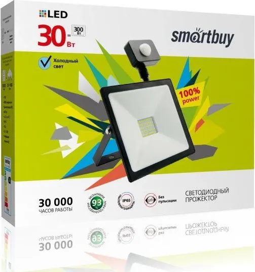 Прожектор SMARTBUY (SBL-FLSEN-30-65) 30W/6500K/IP65