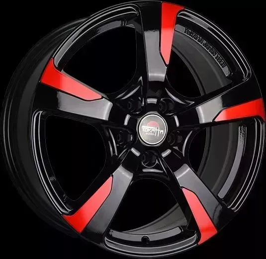 Диск автомобильный YOKATTA MODEL-58 7X18/5X114.3 ET48 D67.1 B+R (вишневый оттенок)