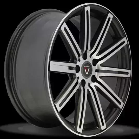 Диск автомобильный VISSOL F-004 10X22/5X150 ET35 D110.1 MATTE_GRAPHITE_MACHINED