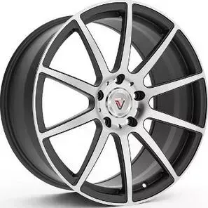 Диск автомобильный VISSOL F-190 8.5X20/6X139.7 ET15 D106.2 BLACK_WITH_MACHINED_FACE