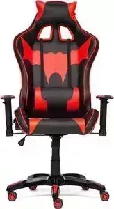 Кресло офисное TetChair iBat кож/зам, черный/красный