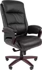 Кресло офисное CHAIRMAN СН 404 кожа + PU черное