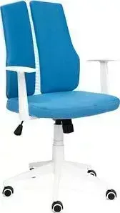 Кресло офисное TetChair LITE белый, ткань, синий 281
