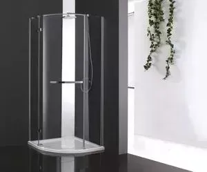 Душевой уголок CEZARES BERGAMO-W-RH-1-120/100-ARCO-C-Cr-L-IV левый, с поддоном, профиль хром, стекло прозрачное