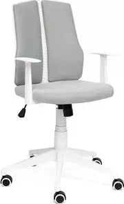 Кресло офисное TetChair LITE белый, ткань, серый 53