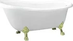 Акриловая ванна BELBANGO 170x80.5x81.5 см свободностоящая исполнение бронза (BB04-BRN)