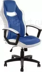 Кресло офисное Woodville Gamer белое/синее