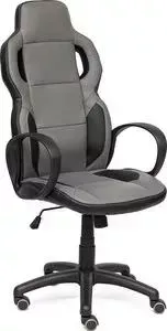 Кресло офисное TetChair SCOOTER кож/зам, серый/черный