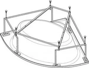 Каркас для ванны Vagnerplast Bahama 139x139 (KMA13939)