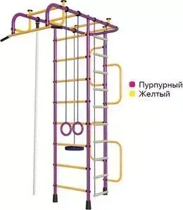 Детский спортивный комплекс ПИОНЕР 3М пурпурно/желтый