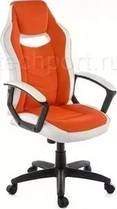 Кресло офисное Woodville Gamer белое/оранжевое