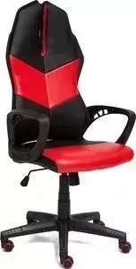 Кресло офисное TetChair iWheel кож/зам, черный/красный
