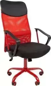 Кресло офисное CHAIRMAN 610 15-21 черный + TW красный / CMet