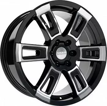 Диск автомобильный СКАД Тор 18 8X18/6X139.7 ET25 D106.2 Алмаз-матовый