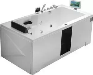 Акриловая ванна GEMY 171x86 с гидромассажем (G9066 II O R)