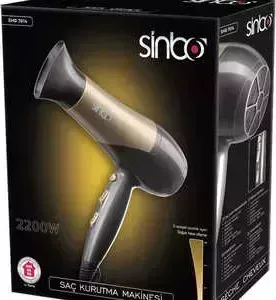 Фен SINBO SHD-7014, черный/коричневый