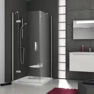 Душевой уголок RAVAK Smartline SMSD2+SMPS 110x80 см, левый, с поддоном, стекло прозрачное, хром