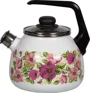 Чайник VITROSS эмалированный 3.0 л Violeta белый 1RC12