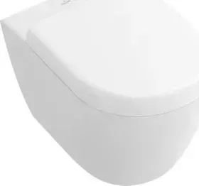 Унитаз подвесной Villeroy Boch Subway 2.0 Plus укороченный, с сиденьем микролифт, белый альпин (5606 10R1, 9M69 S101)