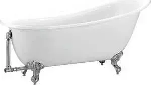 Акриловая ванна BELBANGO 170x76x81 см свободностоящая исполнение бронза (BB06-1700-BRN)