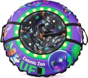 Ватрушка надувная Cosmic Zoo UFO Фиолетовый (волк) (472063/цв 472067)
