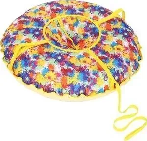 Ватрушка надувная ИГЛУ Народные, большие, принт Жираф, (45х50х8) GL000613615
