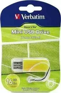 Флеш-накопитель VERBATIM 8GB Mini Sport Edition USB 2.0 Теннис (98511)