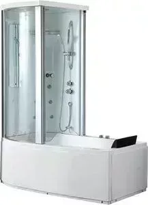 Акриловая ванна GEMY 170x85 с гидромассажем (G8040 B L)