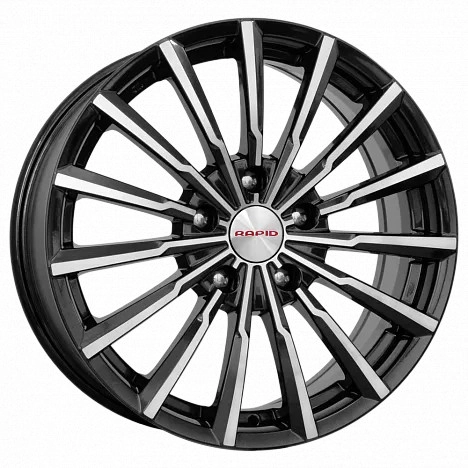 Диск автомобильный КиК Акцент 7x17/4x114.3 ET40 D67.1 алмаз-черный