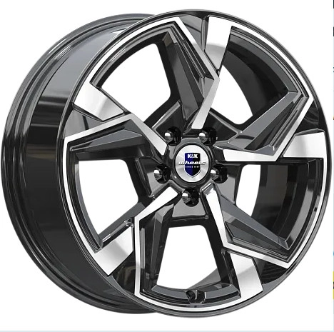 Диск автомобильный КиК Кайан 7.5x18/5x108 ET42 D65.1 алмаз-черный