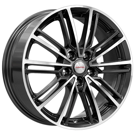 Диск автомобильный RAPID Эрфурт-оригинал (КС898) 7x17/5x114.3 ET485 D67.1 алмаз-черный