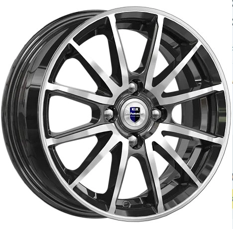 Диск автомобильный КиК Квант 5.5x14/4x98 ET35 D58.5 алмаз-черный