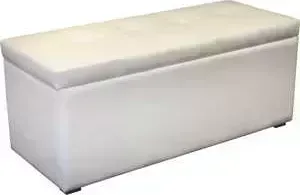 Банкетка АСКОНА Квадро 2 К/з Экотекс White