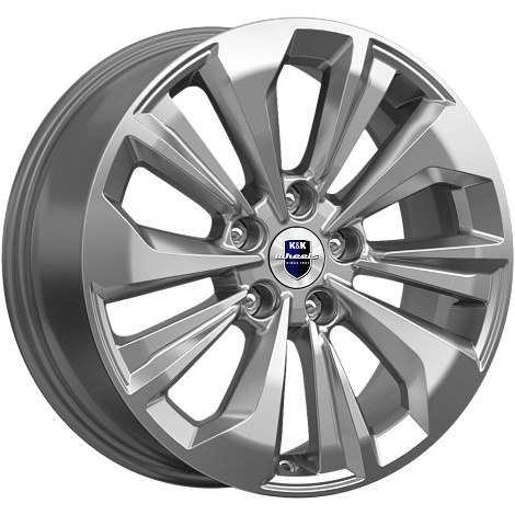 Диск автомобильный КиК Авиор 7x17/5x114.3 ET37 D66.6 брайт_дарк_платинум