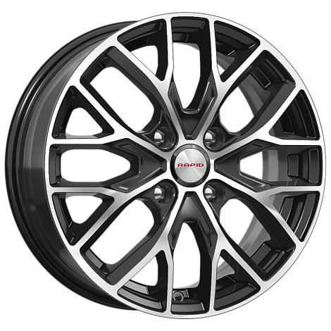 Диск автомобильный RAPID Лилиом-оригинал 6x16/4x100 ET50 D60.1 алмаз-черный