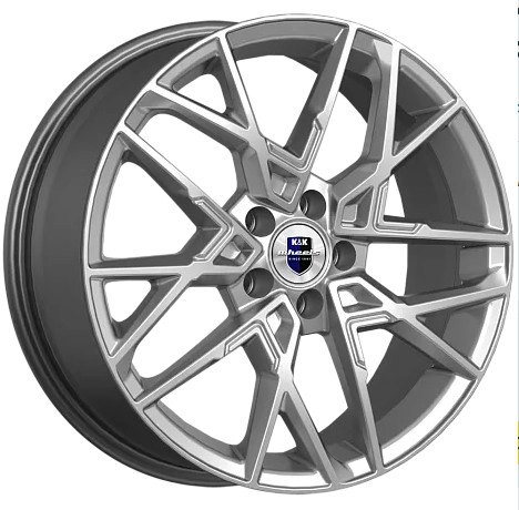 Диск автомобильный КиК Вудроф 7x18/5x108 ET33 D60.1 дарк_платинум
