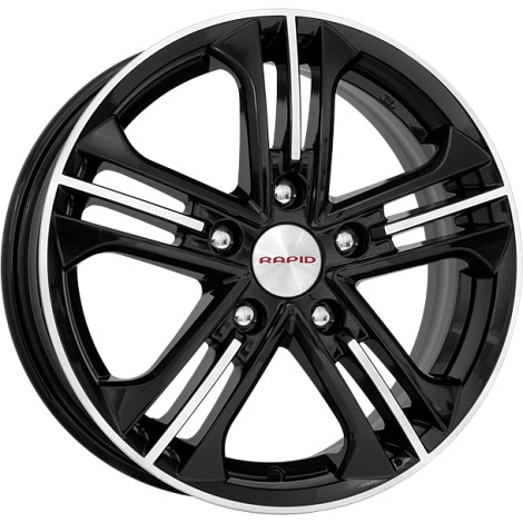 Диск автомобильный RAPID Trinity-оригинал 6x15/5x100 ET43 D57.1 алмаз-черный