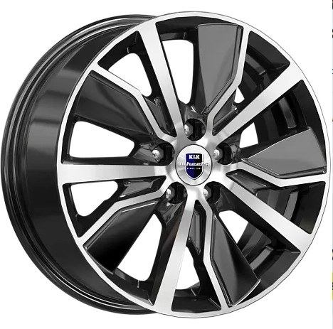Диск автомобильный КиК Гамбит 6.5x16/5x114.3 ET40 D67.1 алмаз-черный