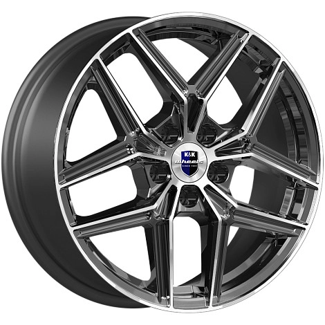 Диск автомобильный КиК Юнион 7x17/5x114.3 ET50 D67.1 алмаз-черный