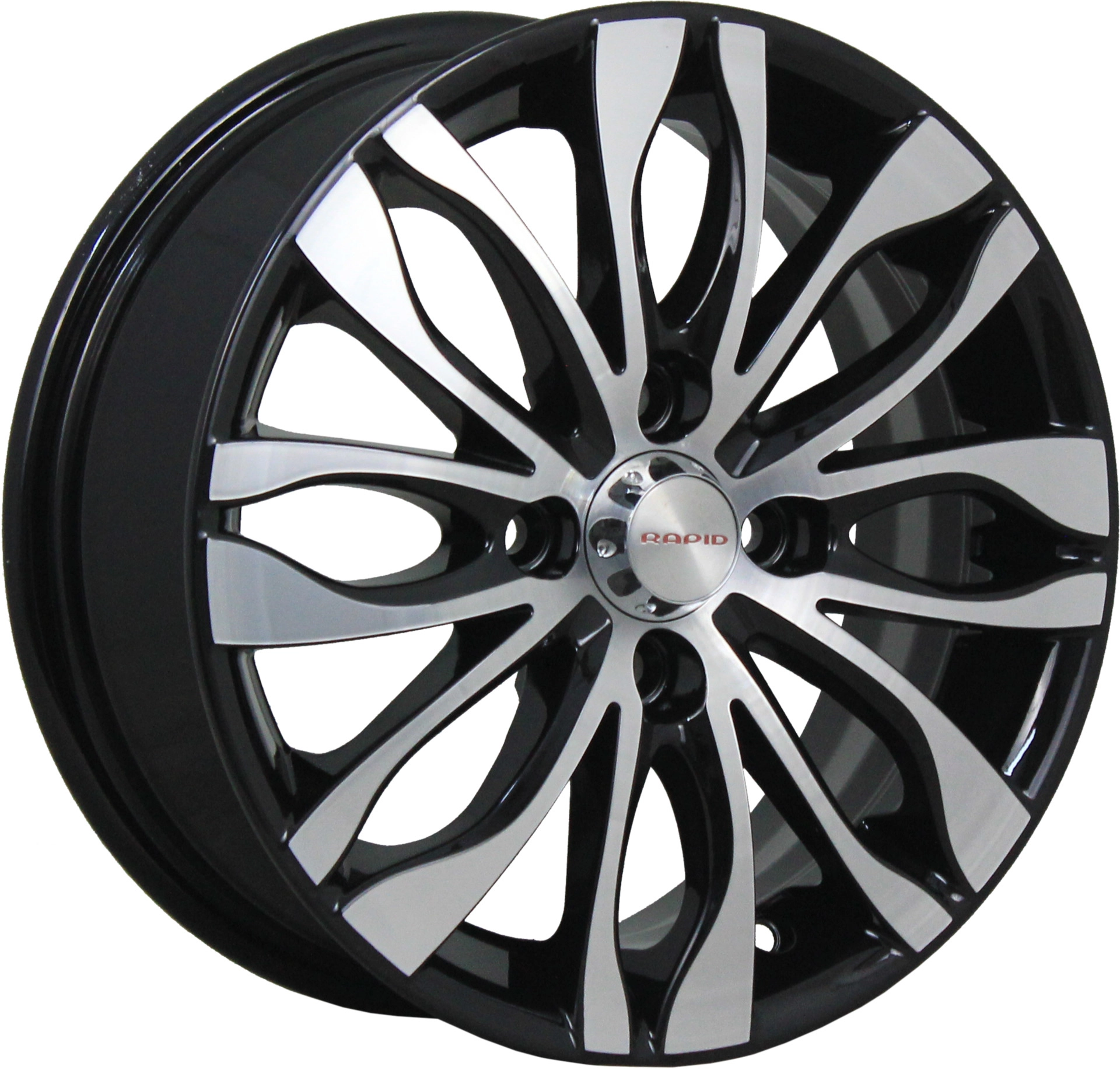 Диск автомобильный RAPID Канзаши-оригинал 5.5x14/4x100 ET39 D54.1 алмаз-черный