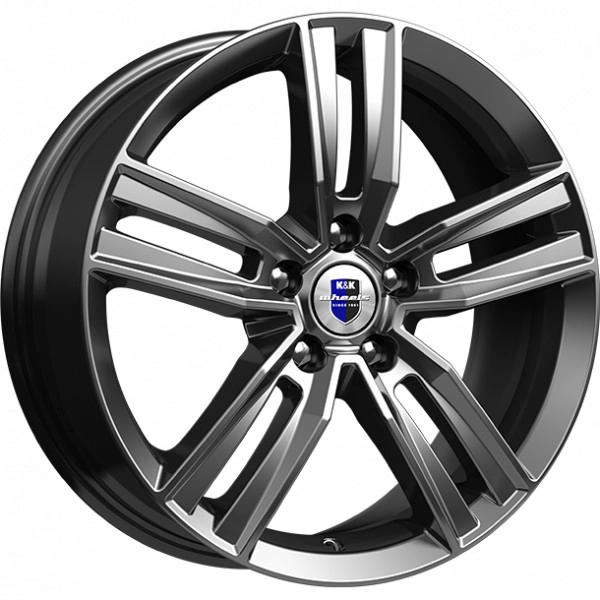 Диск автомобильный КиК Танаис 7x18/5x110 ET35 D65.1 дарк_платинум